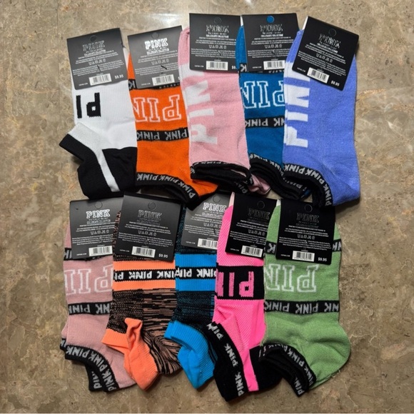 PINK Victoria's Secret Socks in Vibrant Colors - Picture 2 of 3